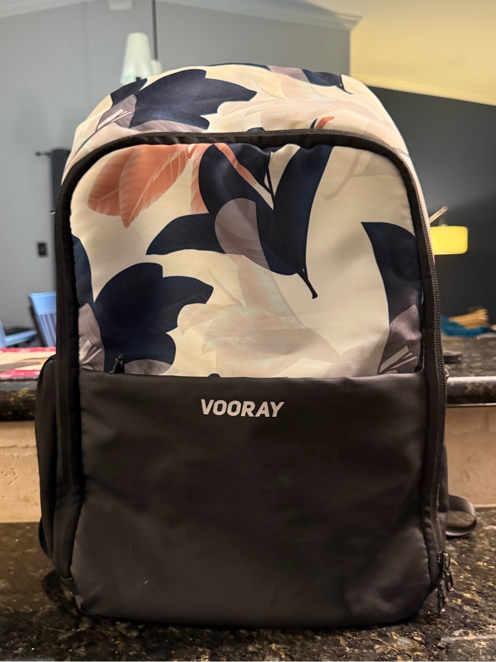 VOORAY Avenue Lightweight Computer Black Padded Backpack School Travel Gym